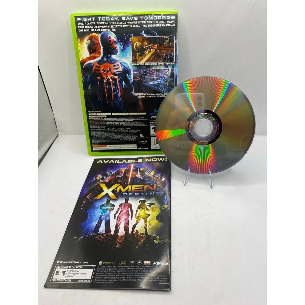 Spider-Man: Edge of Time Microsoft Xbox 360, 2011 COMPLETE Tested mint condition